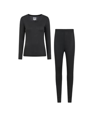 Mountain Warehouse Dames/Dames Keep The Heat Isotherm Basislagenset (Zwart)