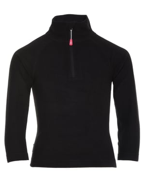 Warm Girls Zip Micro Fleece Black