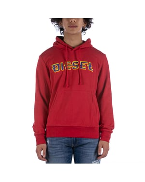 Diesel Sweatshirt S-Ginn Hood K27 Red