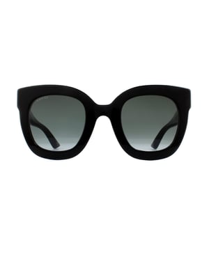 Gucci Zonnebril GG0208S 001 Zwart Grijs Verloop
