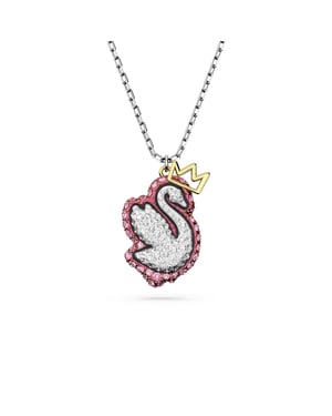 Swarovski 'Pop Swan' Women's Base Metal Pendant - Silver 5649200