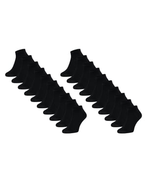 Mario Russo Socks 10-pack sneakersstrumpor Svart