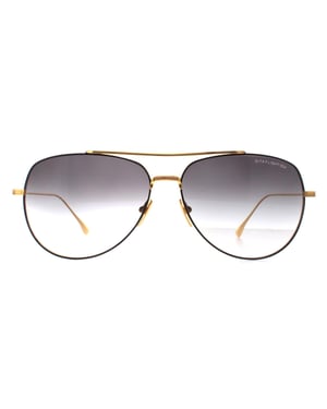 Dita Aviator Unisex Zwart Geel Goud Donkergrijs naar Helder Kleurverloop Flight 004