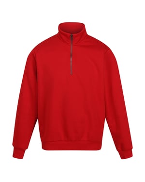 Regatta Heren Pro Quarter Zip Sweatshirt (Klassiek rood)