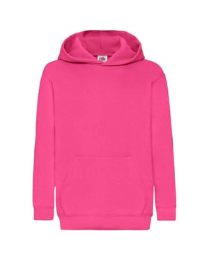 Fruit of the Loom Barn/Kids Classic Hoodie (Fuchsia)