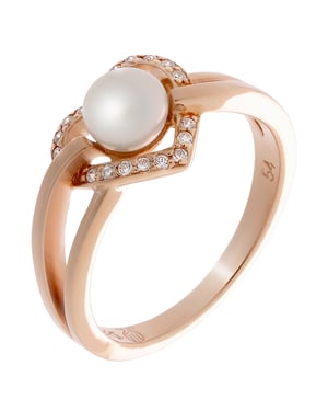 Orphelia Dames 925 Sterling Zilveren Ring - Roze ZR-7233/RG