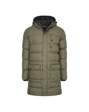 Cappuccino Italia Jacka vinter Hooded Vinterjacka Army Green