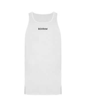 BoxRaw SMRT-TEC Mens White Stringer Tank Top