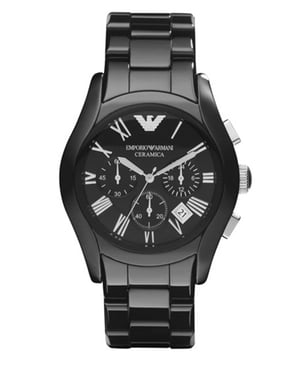 Emporio Armani keramiek chronograaf herenhorloge AR1400