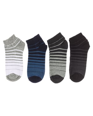 Pack of 4 men's ankle socks, men's socks
