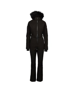 Womens/Ladies Valene DLX Ski Suit (Black)