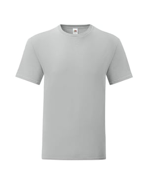 Fruit of the Loom Iconisch T-shirt voor heren (set van 5) (Zinkgrijs)