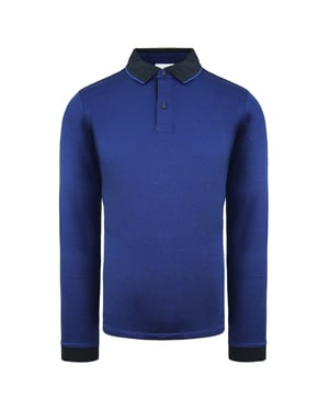 Calvin Klein 3-Tone Mens Blue Polo Shirt