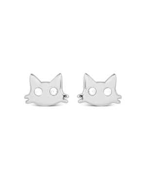 Luxenter oorbellen, 925 sterling zilver en gerhodineerd zohi oorbellen met fonkelende zirkonia