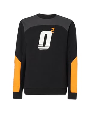 Oakley Lange Mouw Crew Neck Heren Zwart Racing Team Top 472544 02E