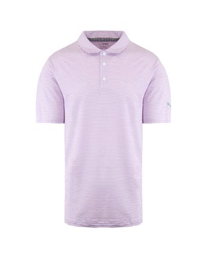 Puma DryCell Short Sleeve Stripe Pink Mens Caddle Polo Shirt 595115 17