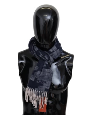 Missoni Mannen Multicolor Cashmere Gebreide Unisex Nek Omslagdoek