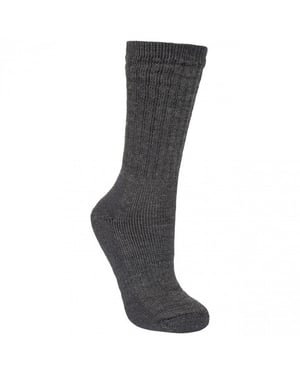 Trespass Herenwandelaar Merino Wollen Wandelschoenen Sokken (1 Paar) (Zwarte mergel)