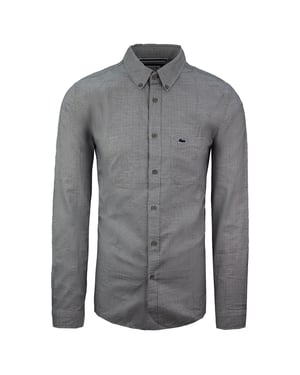 Lacoste Slim Fit Mens Black/White Shirt