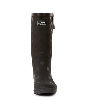 Trespass Dames/Dames Elena Polka Dot Wellington Boots (Zwart)