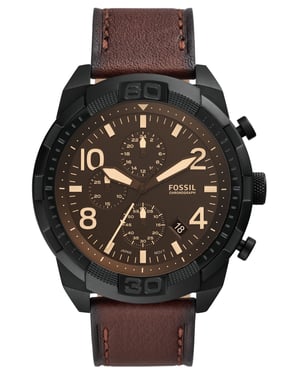 Fossil Bronson herenhorloge Bruin FS5875