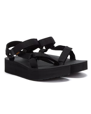 Teva Womens Flatform Universal Sandals Black