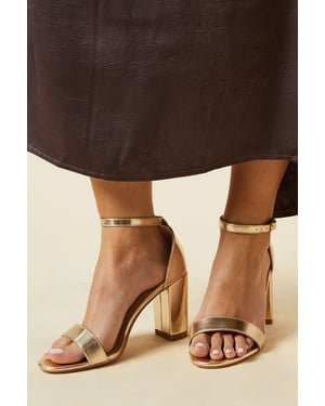 Wide Fit Spark Block Heel Sandals