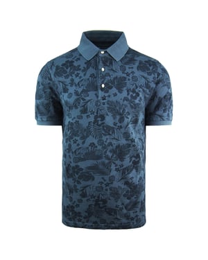 Eden Park Paris Maxiflore Heren Navy Poloshirt