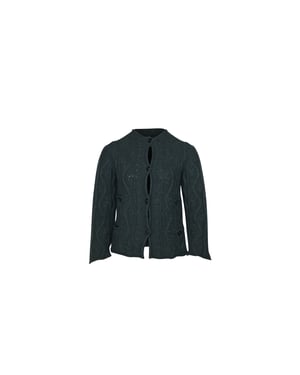 Chanel Kabelgebreide Cardigan in Teal Kasjmier