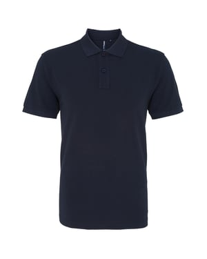 Asquith & Fox Mens Plain Short Sleeve Polo Shirt (French Navy)