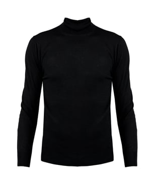 Xagon Man Pullover Turtleneck Herr Svart