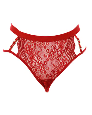 String met kant en lint in de taille 21683 vrouw