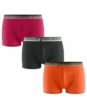 Beverly Hills Polo Club Mens 3-Pack Trunks