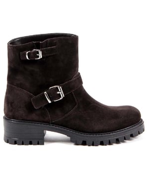 V 1969 Italia Womens Short Boot B1441 VELOUR T. MORO