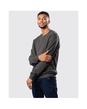 Lyle & Scott sweatshirt van biologisch katoen met ronde hals - Gunmetal