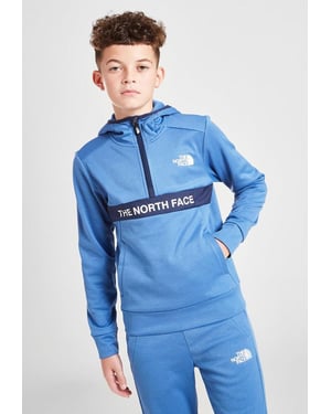 The North Face Amphere Hoodie met 1/4 rits Junior in FDR blauw