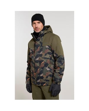 Mountain Warehouse Camo skidjacka & skidbyxor för herrar (Khaki Brown)