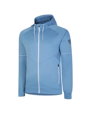 Umbro Heren Pro Training Full Zip Hoodie (Allure/Briljant Wit)