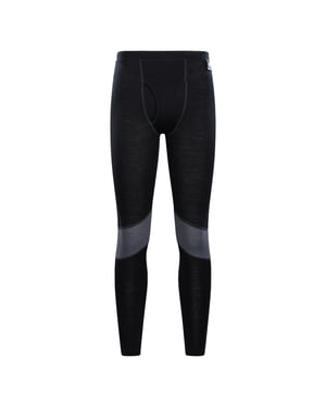 Mountain Warehouse Mens Ultra Merino Wool Thermal Bottoms (Svart)