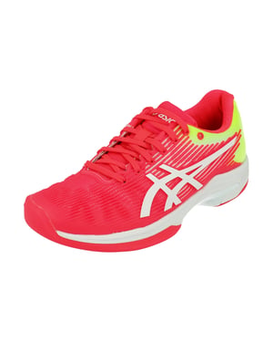 Asics Solution Speed FF Dames Tennischoenen Indoor Roze Trainers