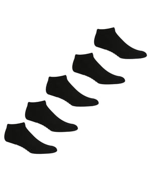 Regatta Unisex Adult Trainer Socks (Pack of 5) (Black)