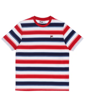 Fila Chinese Red Pietersite Striped T-Shirt