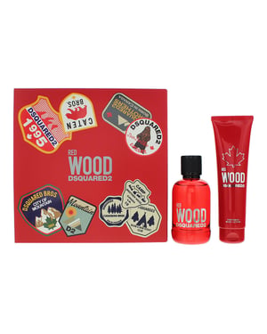 Dsquared2 Wood Red 2 Piece Gift Set: Eau De Toilette 100ml - Body Lotion 150ml