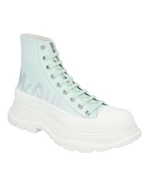 Alexander McQueen Tread Slick Boots 'Ljusgrön Graffiti'