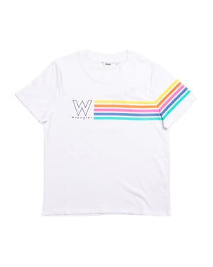 Wrangler Women's Real White High Rib Regular T-Shirt