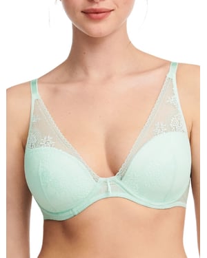 Maddie Plunge T-Shirt Bra - Nile Green
