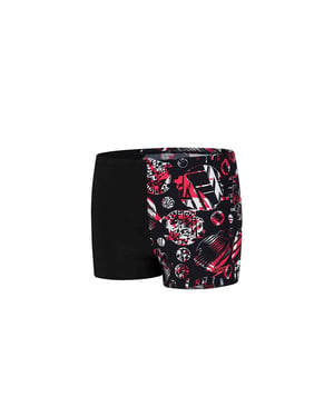 Speedo Glitchamp All Over One Leg Stretch Jongens Zwemshort Slip 8 33162D834