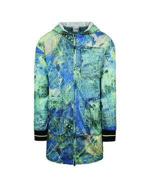 Puma x Central Saint Martins Long Sleeve Zip Up Mens Blue AOP Jacket 597194 02