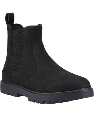 TOMS Griffin Leather Svarta stövlar för män