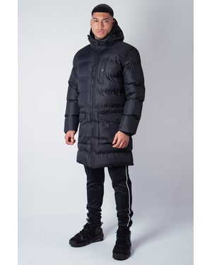 Soulstar Men's AG04 Longline Padded Puffer Jacket